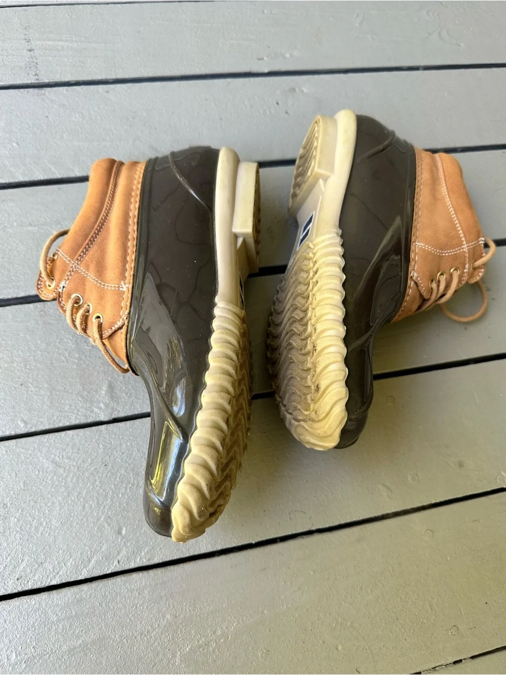 Tommy Hilfiger Wheat Ankle Lace-up Duck Boots ~Womens 8M